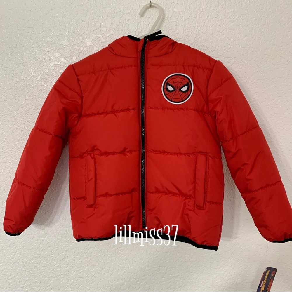 NWT MARVEL 3T BOYS Spiderman Coat JACKET⭐️⭐️⭐️⭐️